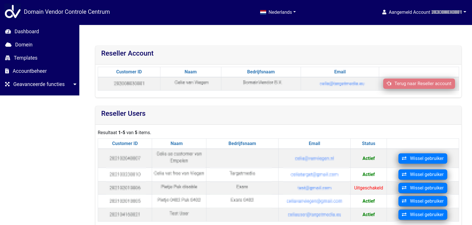 Reseller Control Center